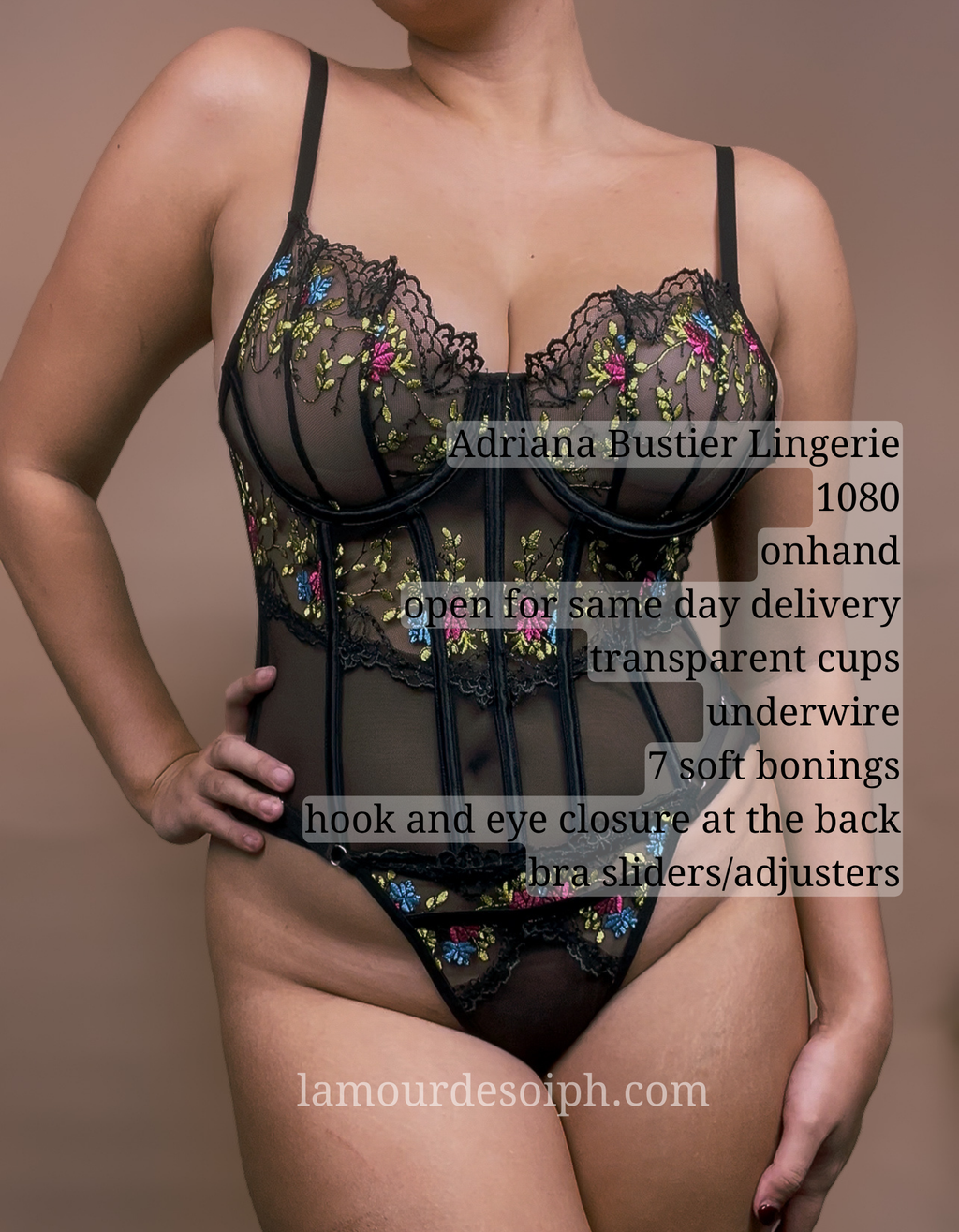 Adriana Bustier Lingerie Set