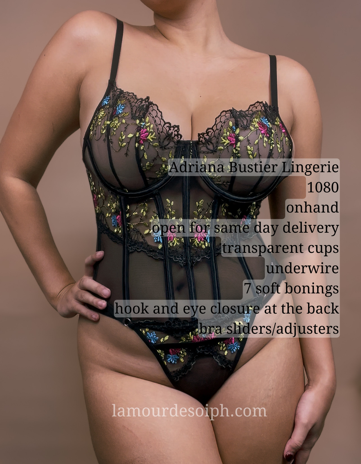 Adriana Bustier Lingerie Set