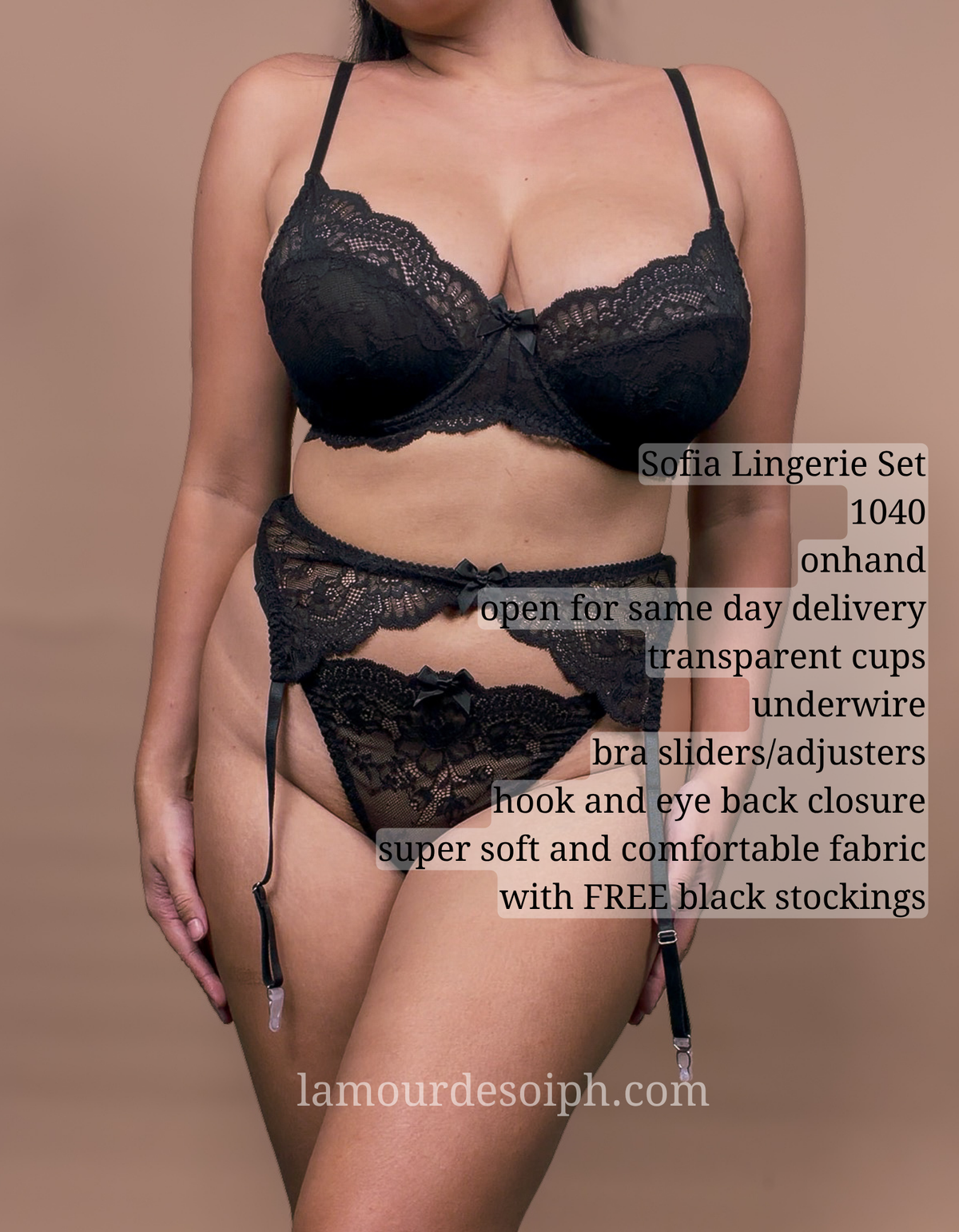 Sophia Lingerie Set w/stockings