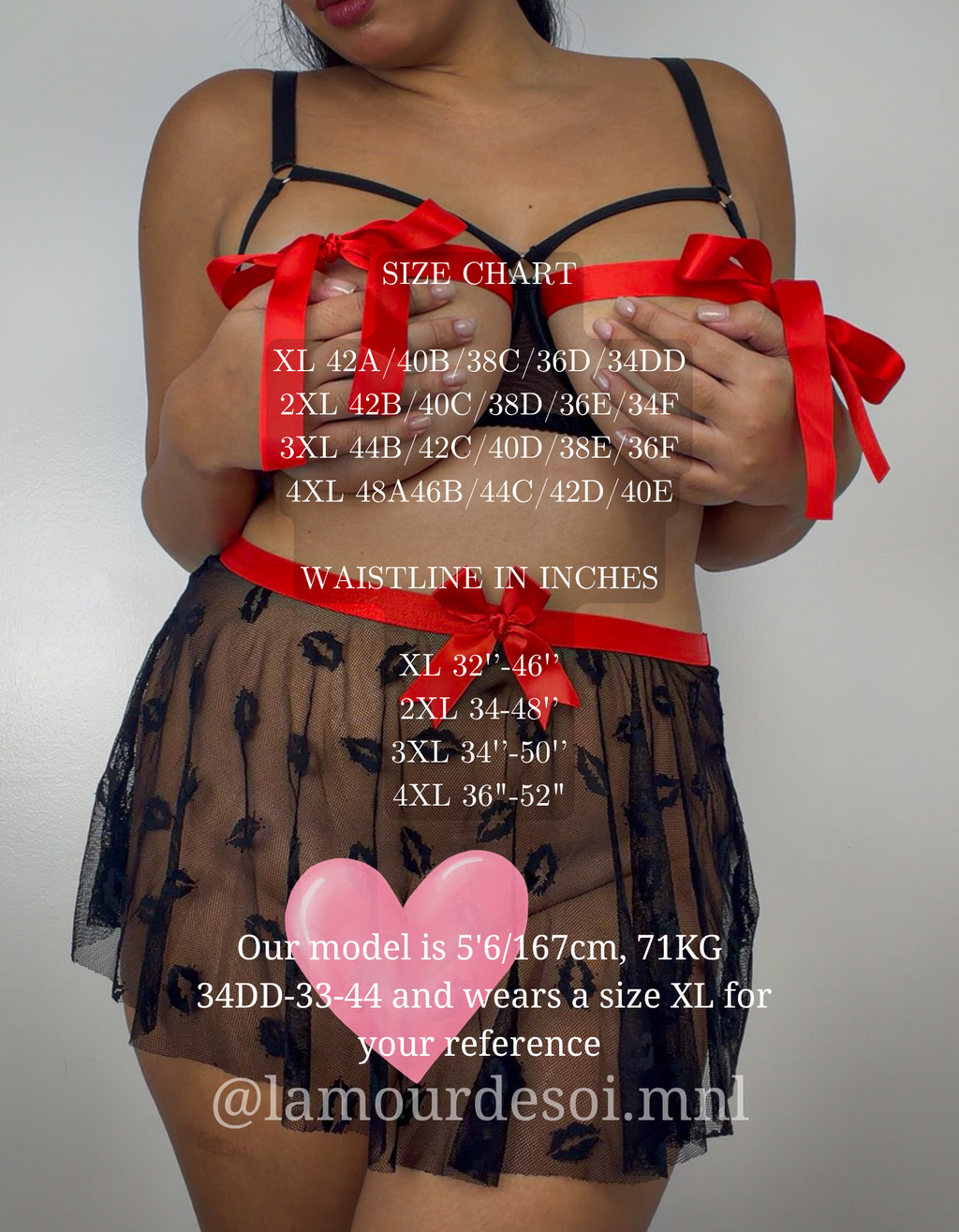 (XL-4XL) Gigi Lingerie Set