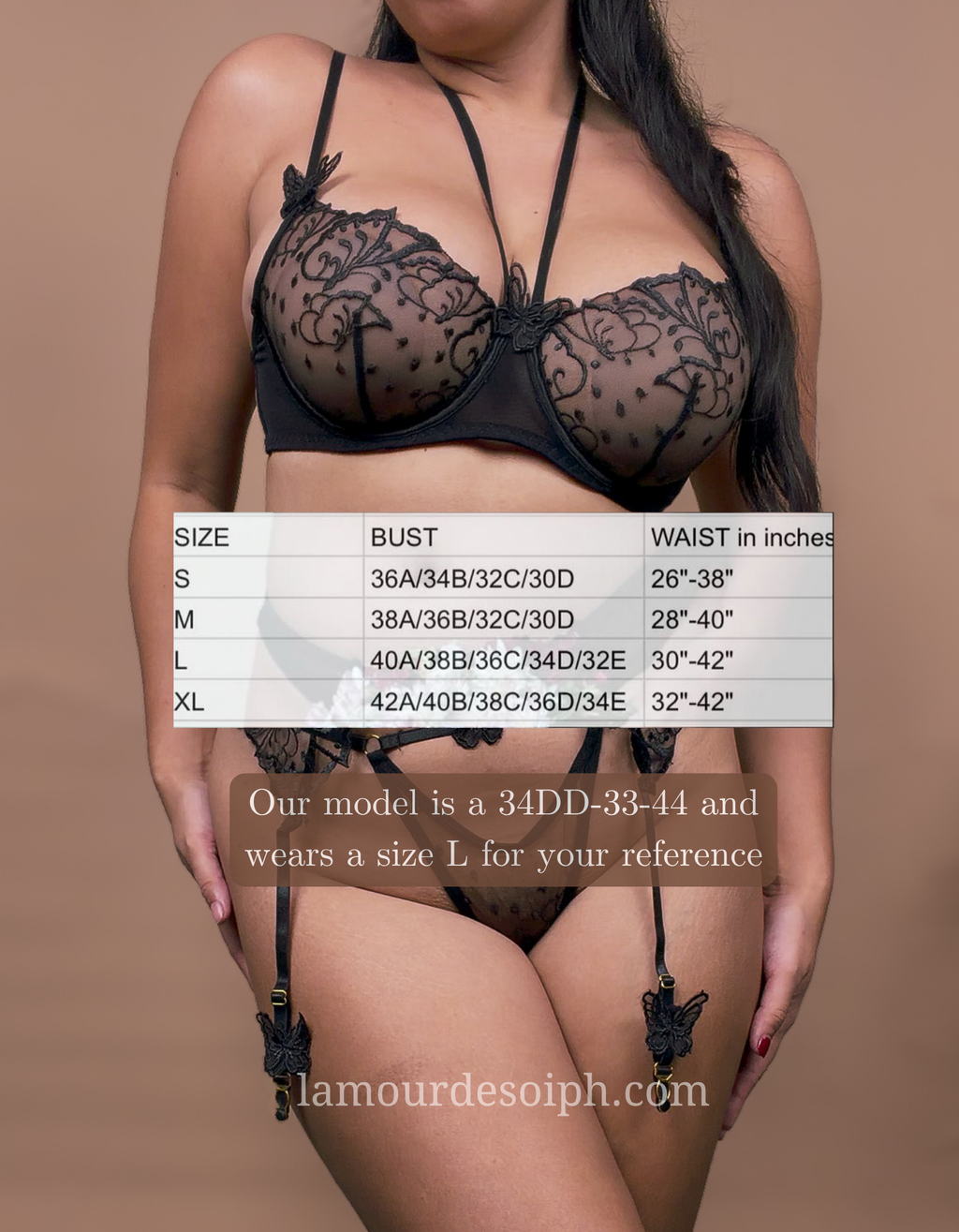 Mariposa Lingerie Set w/stockings