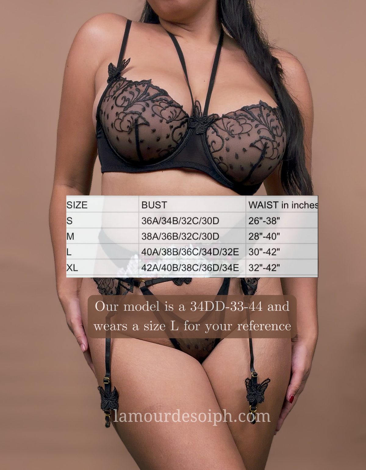 Mariposa Lingerie Set w/stockings