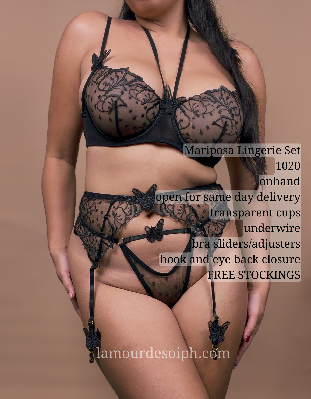 Mariposa Lingerie Set w/stockings