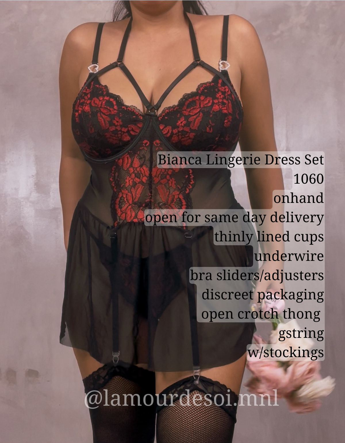 (PLUS SIZE)Bianca Lingerie Set