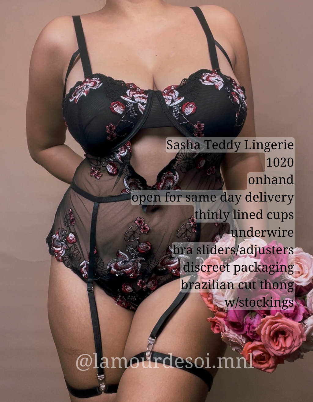 (PLUS SIZE)Sasha Teddy Bodysuit