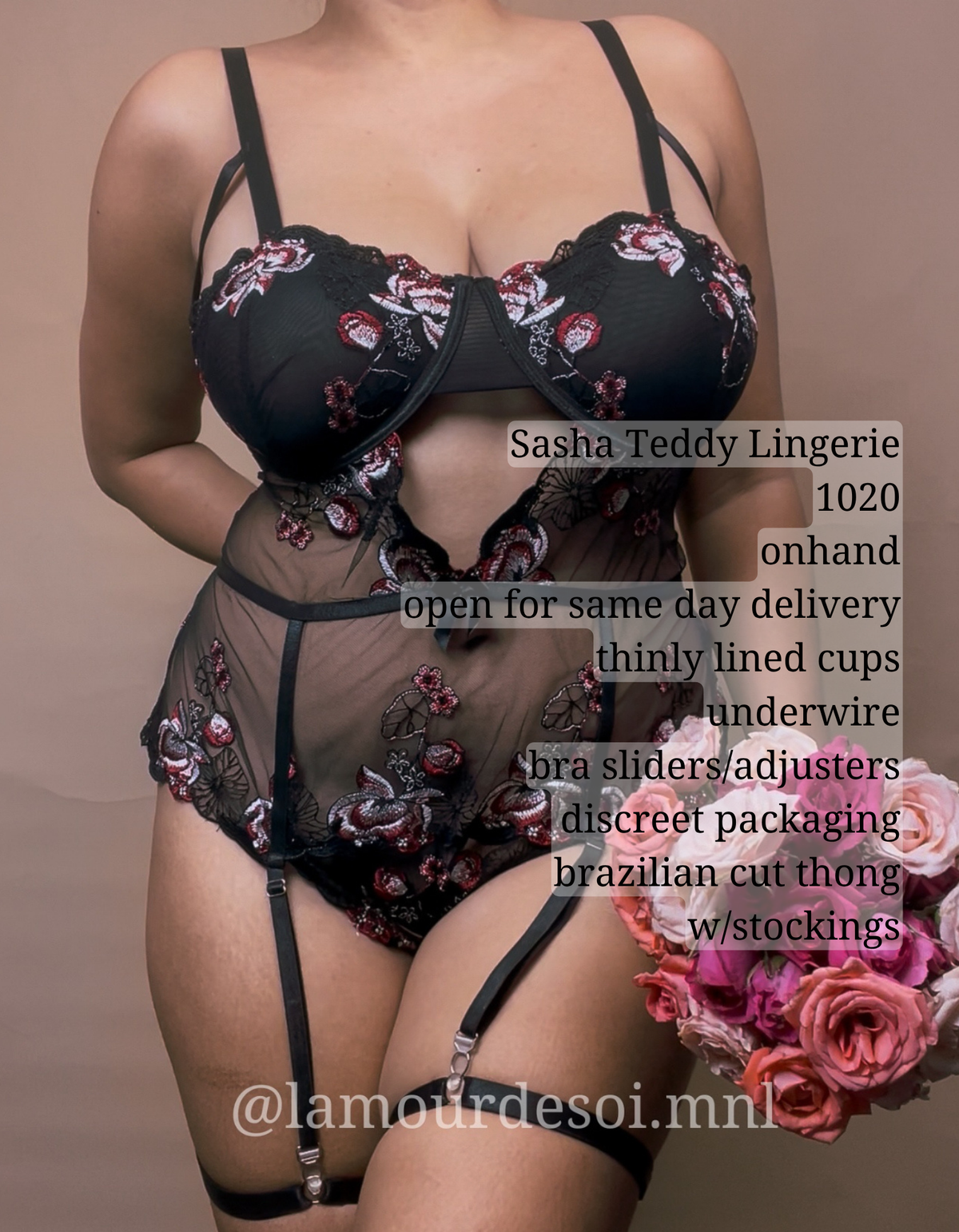 (PLUS SIZE)Sasha Teddy Bodysuit