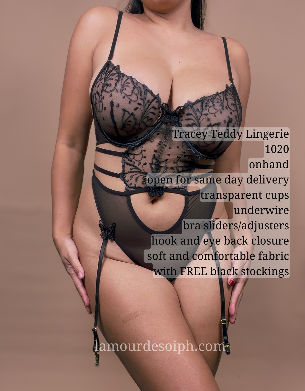Tracey Teddy Bodysuit w/stockings