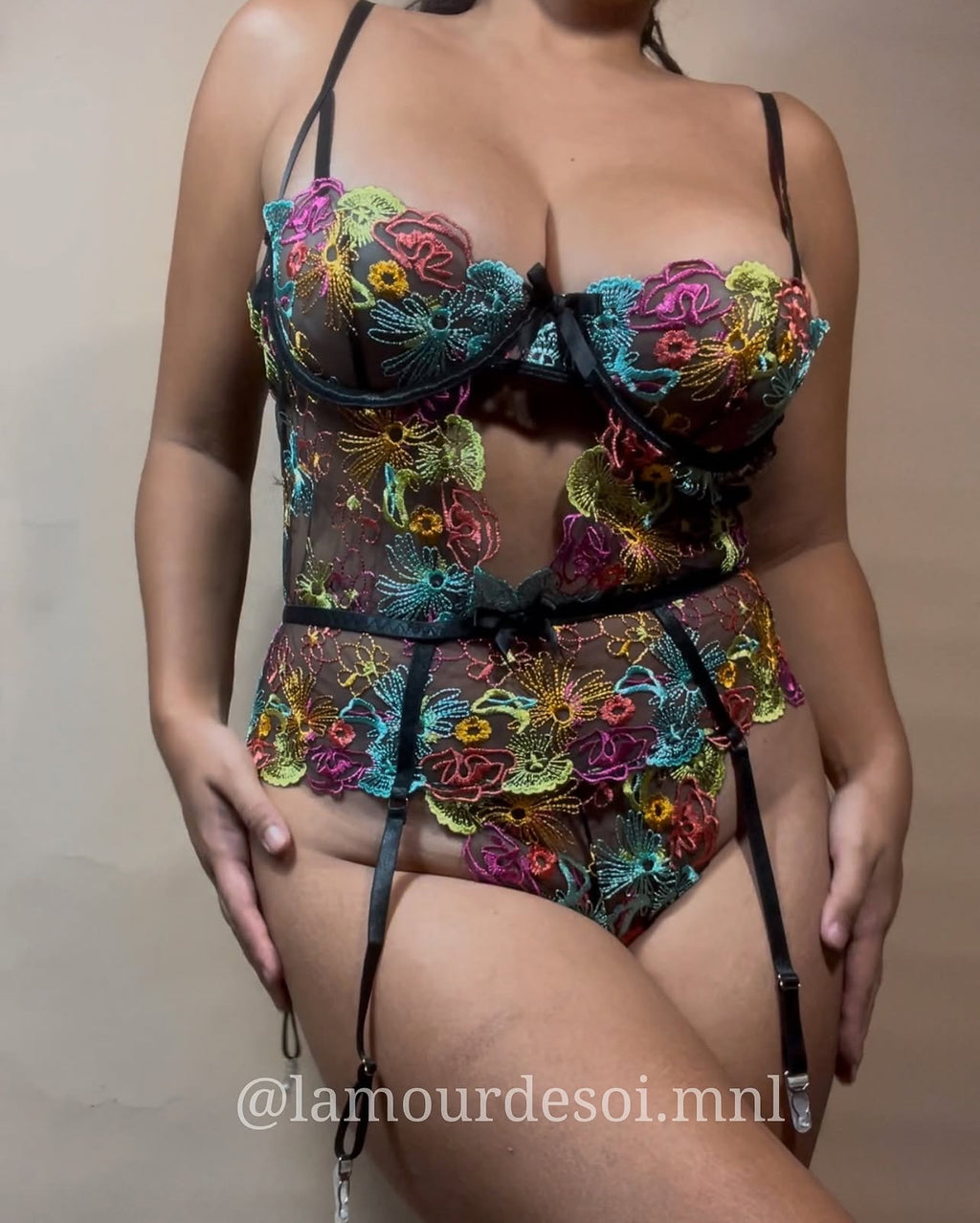 Iris Teddy Bodysuit w/stockings
