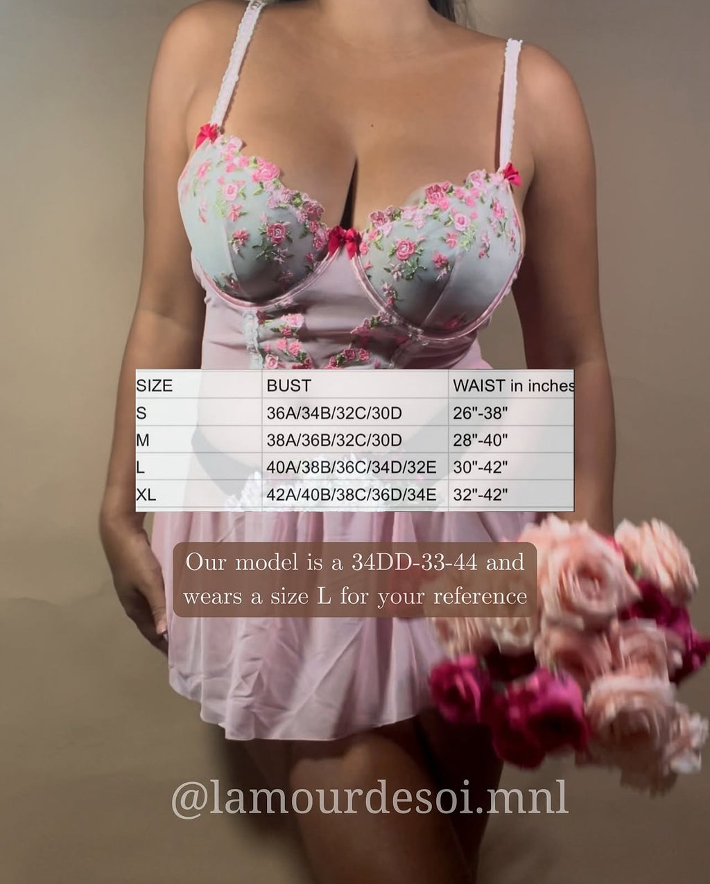Mariel Lingerie Babydoll Dress Set