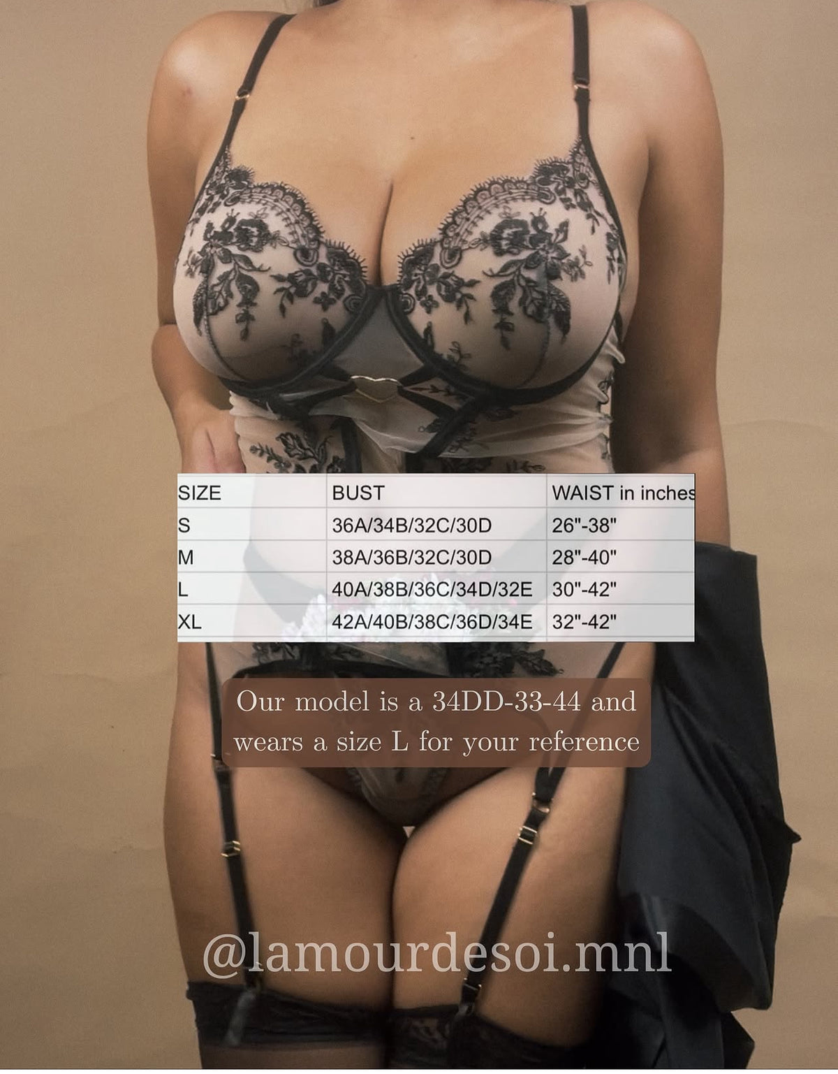 Hailey Lingerie Set w/stockings